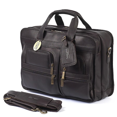 Claire Chase 151E-cafe Executive Computer Briefcase - Cafe CL57444